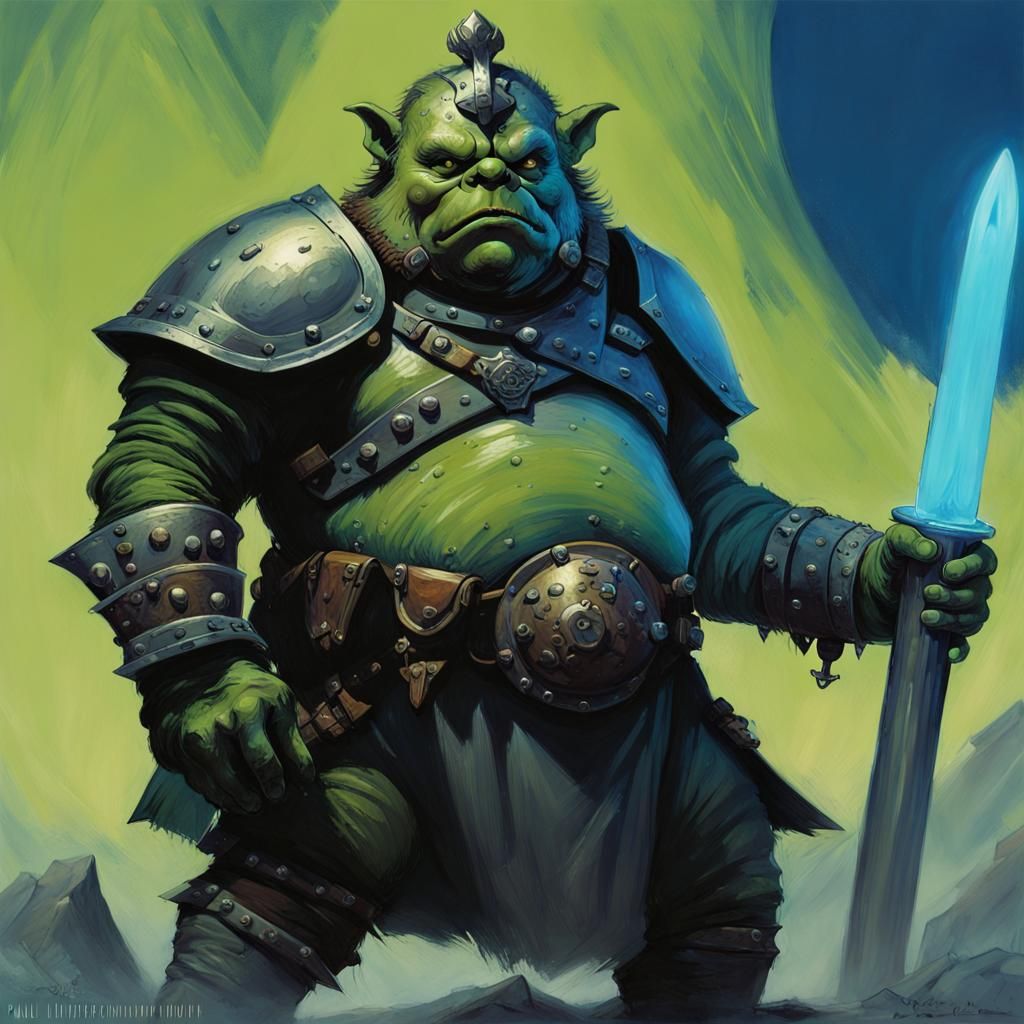 Gamorrean Guard in Dark Fantasy Style