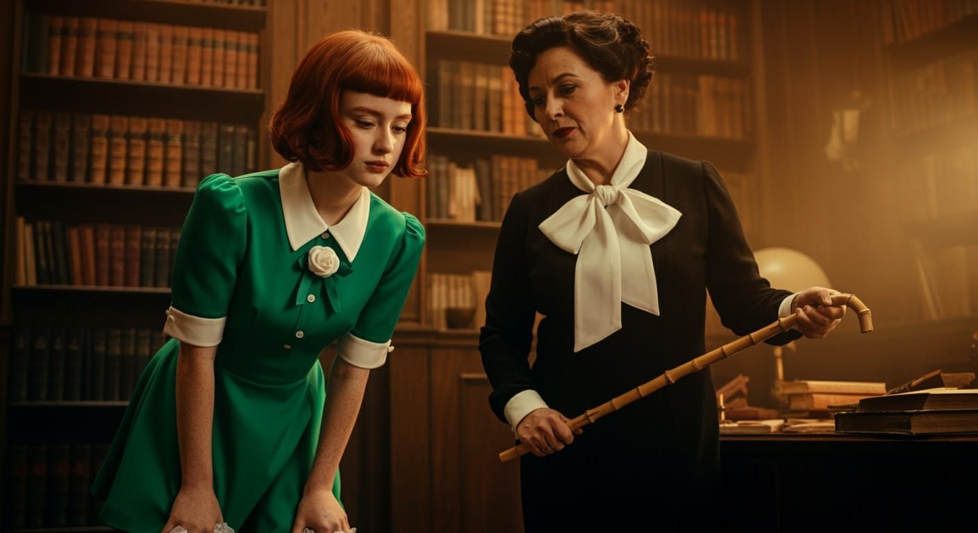 Refined Redhead Confronted by Authority