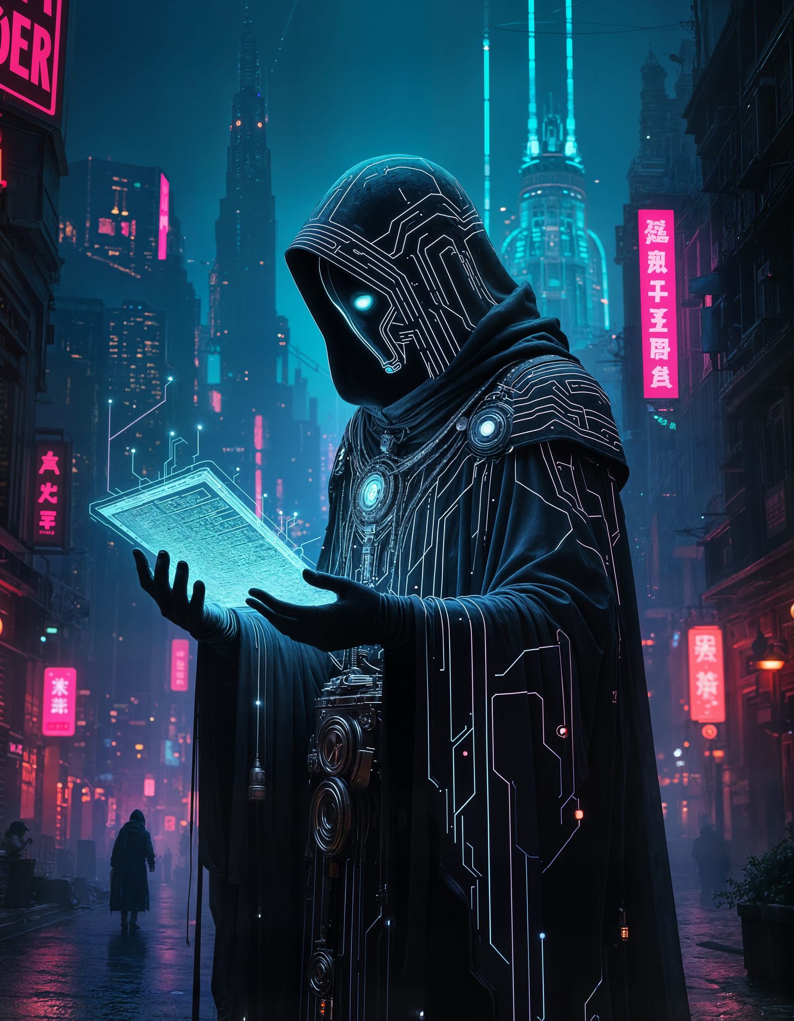 Technomancy in a Cyberpunk Style