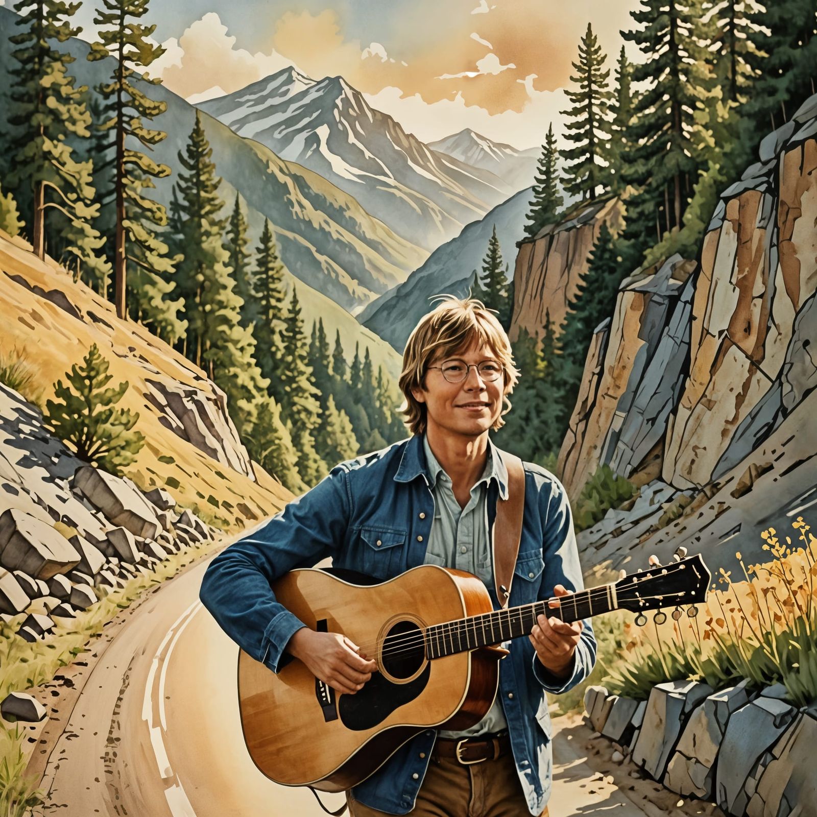 Scenic Country Road Inspired by John Denver