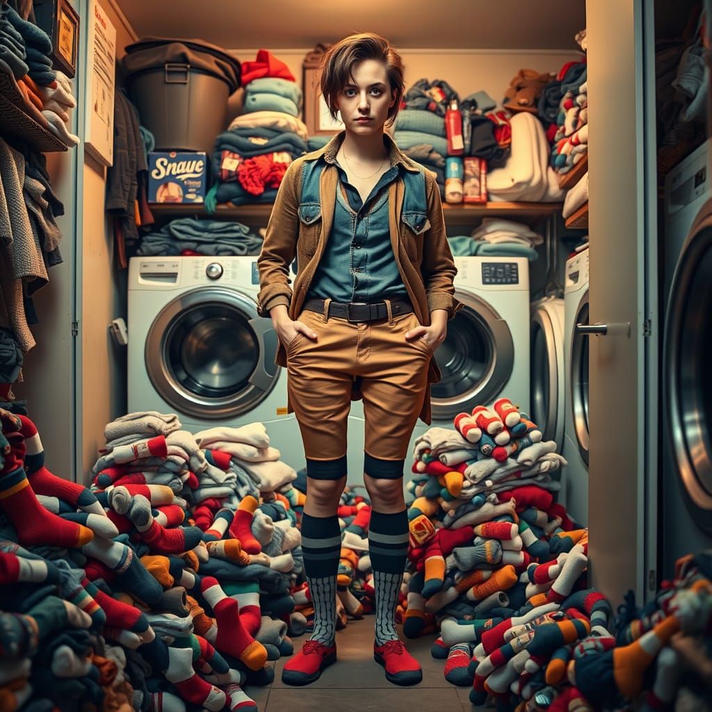 Oh, the sheer villainy! That's it!
You, a true laundry strategist, devised a brilliant counter-measure against the Great...