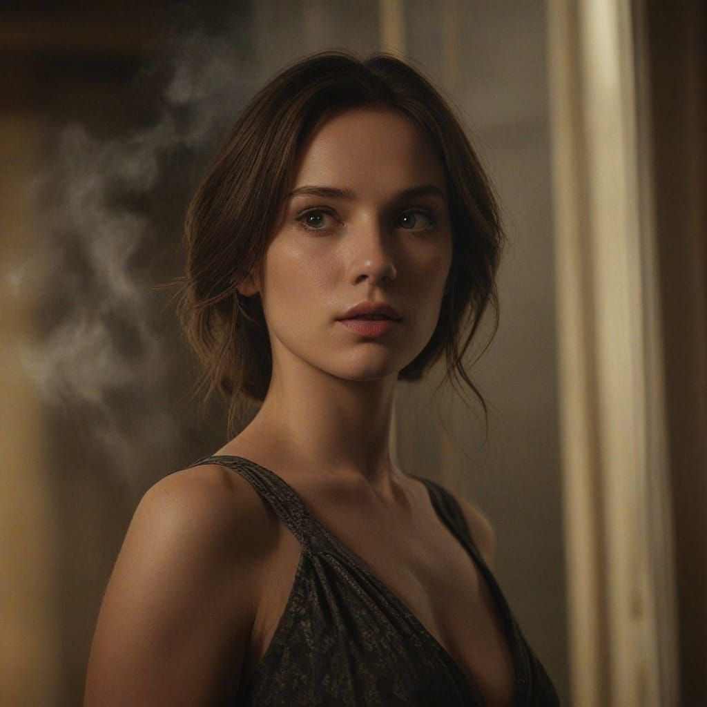 A Flawless Beauty Illuminated by Golden Light