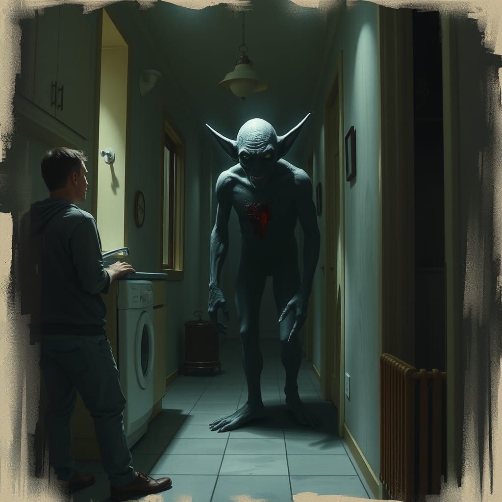 Terrifying Spectral Elf Emerges from Walls