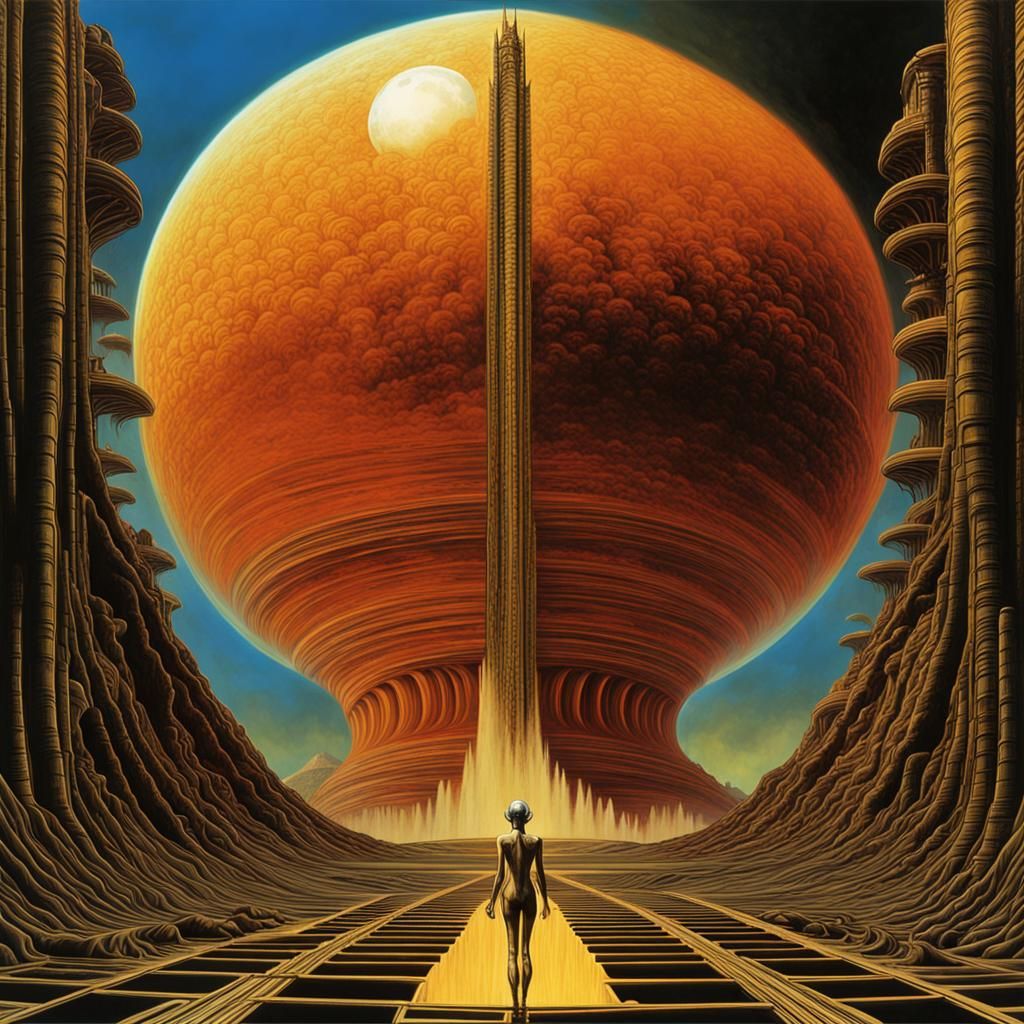 Venus Rising: Machine Elves in Hyperspace, Digital Art