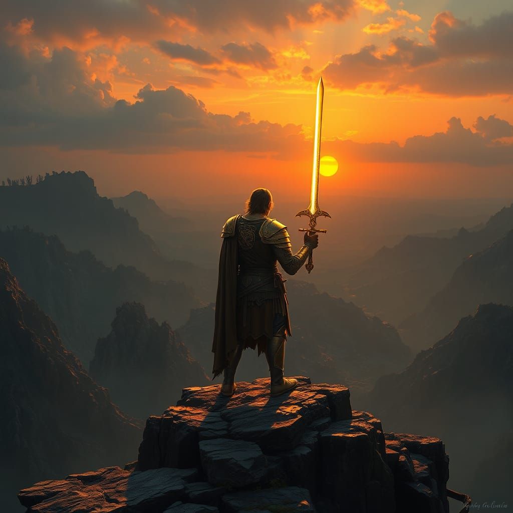 Arthur and Excalibur in a Dying World