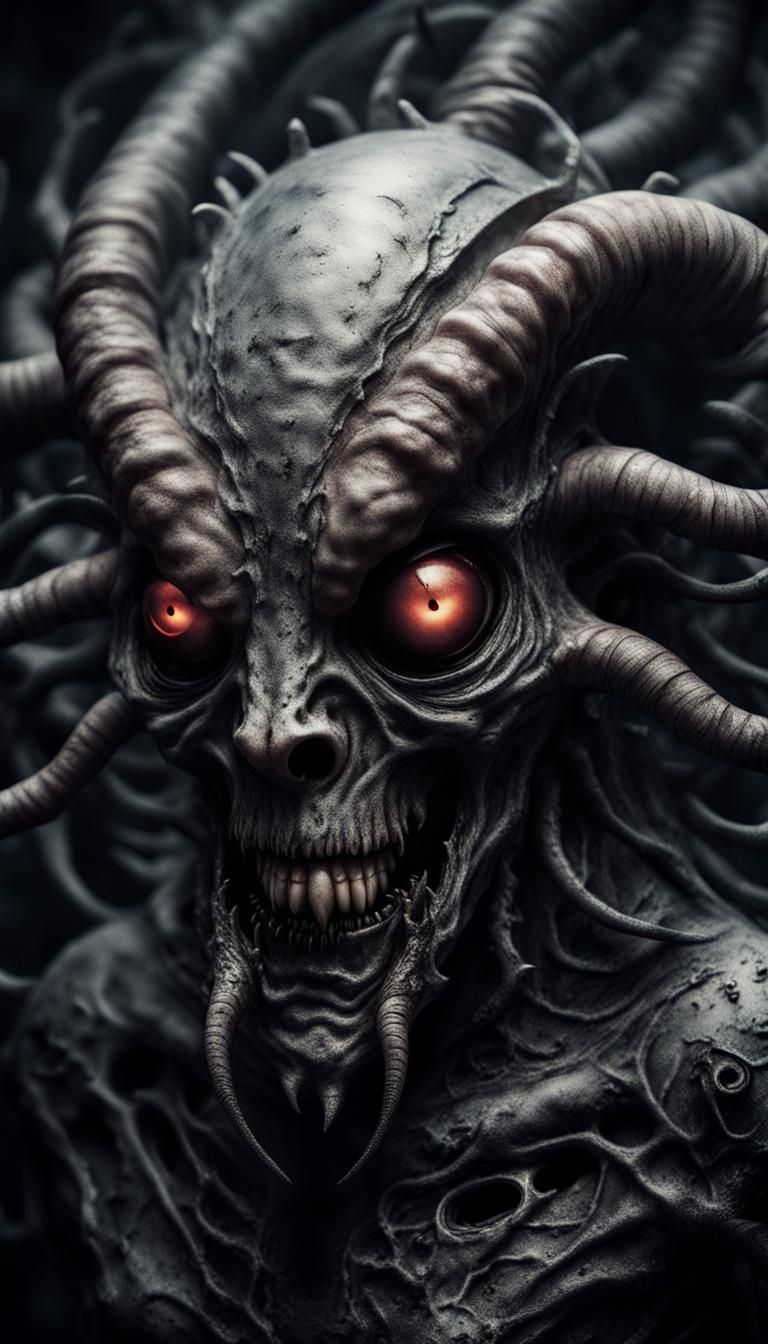 "Worm hole demons, intricate the will; deny existence further."
 IMAX 1900s photograph gothic art bokeh monochromatic; a...