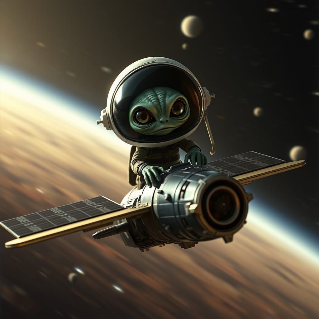 Galactic Space Pirate in High-Speed Action