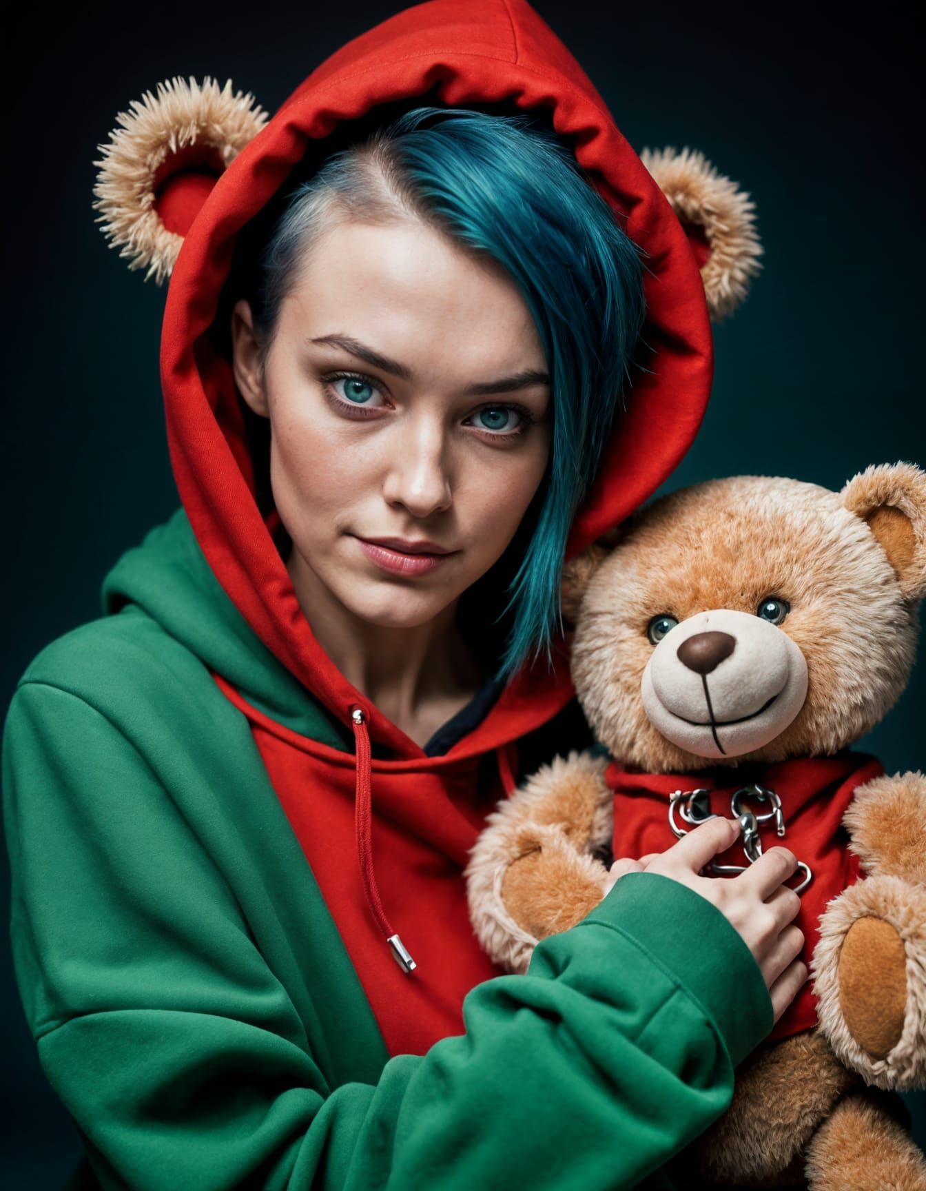 Gorgeous Irish Model Portrait in Photorealistic Style