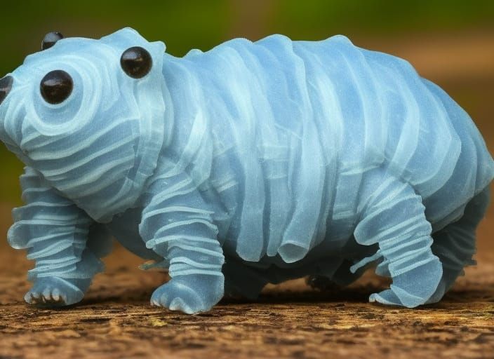 Dog-Sized Tardigrade Walking in a Park