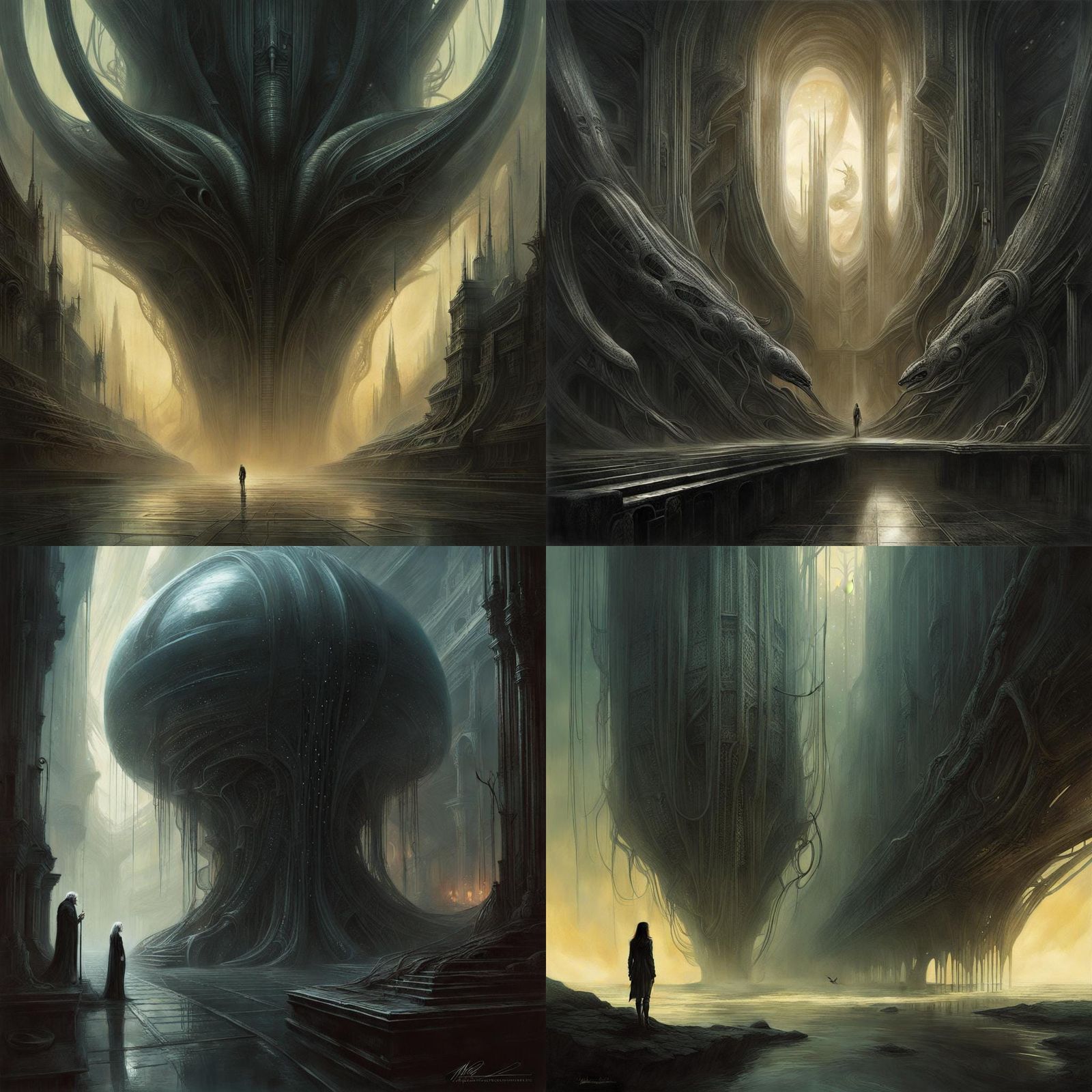 Surreal Dark Fantasy Art Fusion