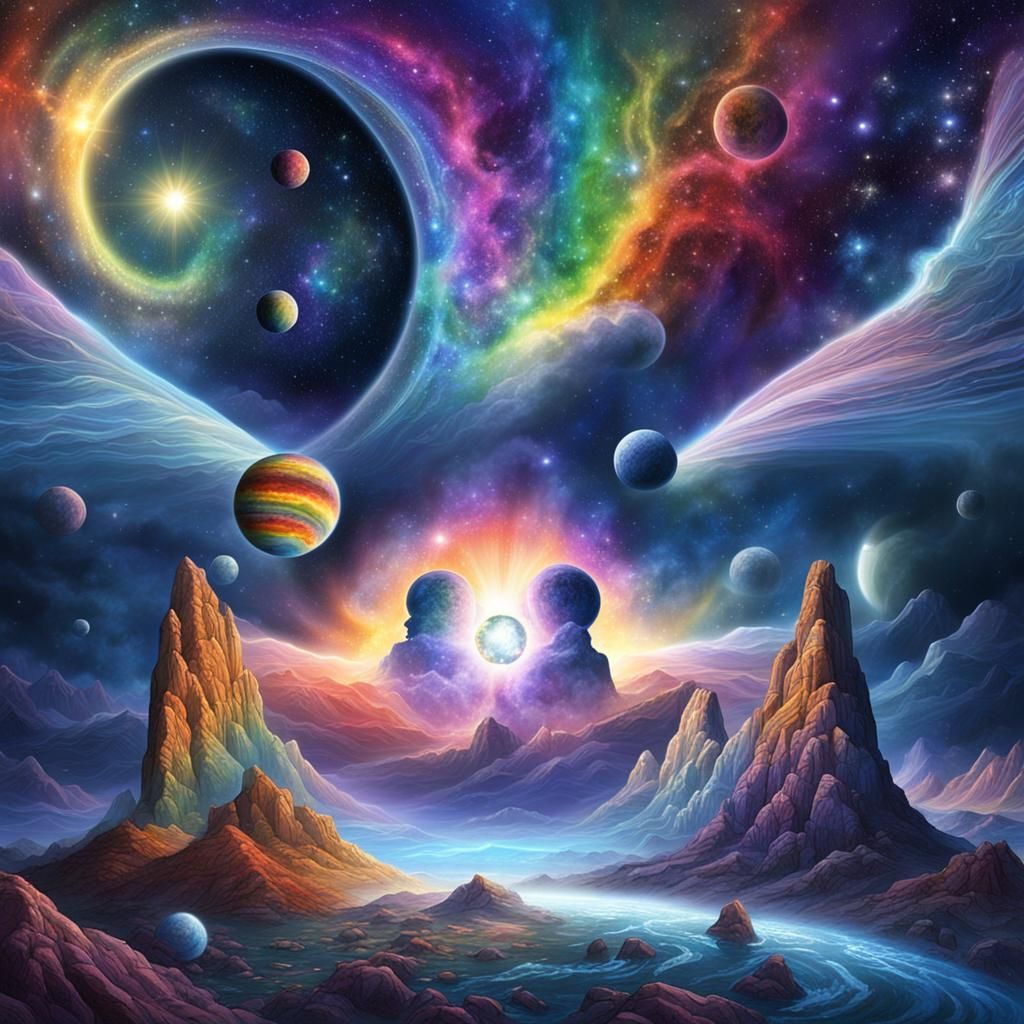 Rainbow Beings Create Cosmic Energy