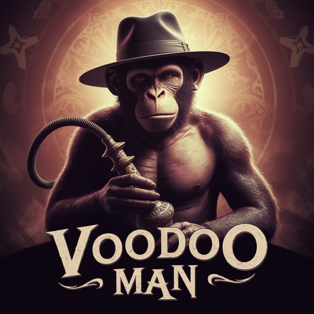Voodoo Man in 3D Rendered Logo Design