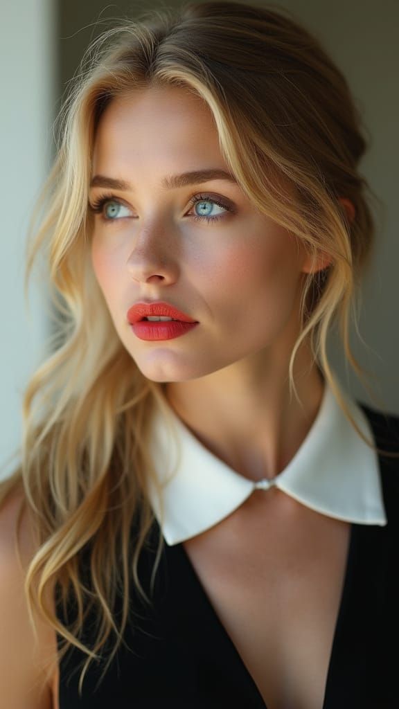 Nordic Italian Woman Portrait: Hyperrealistic & Cinematic