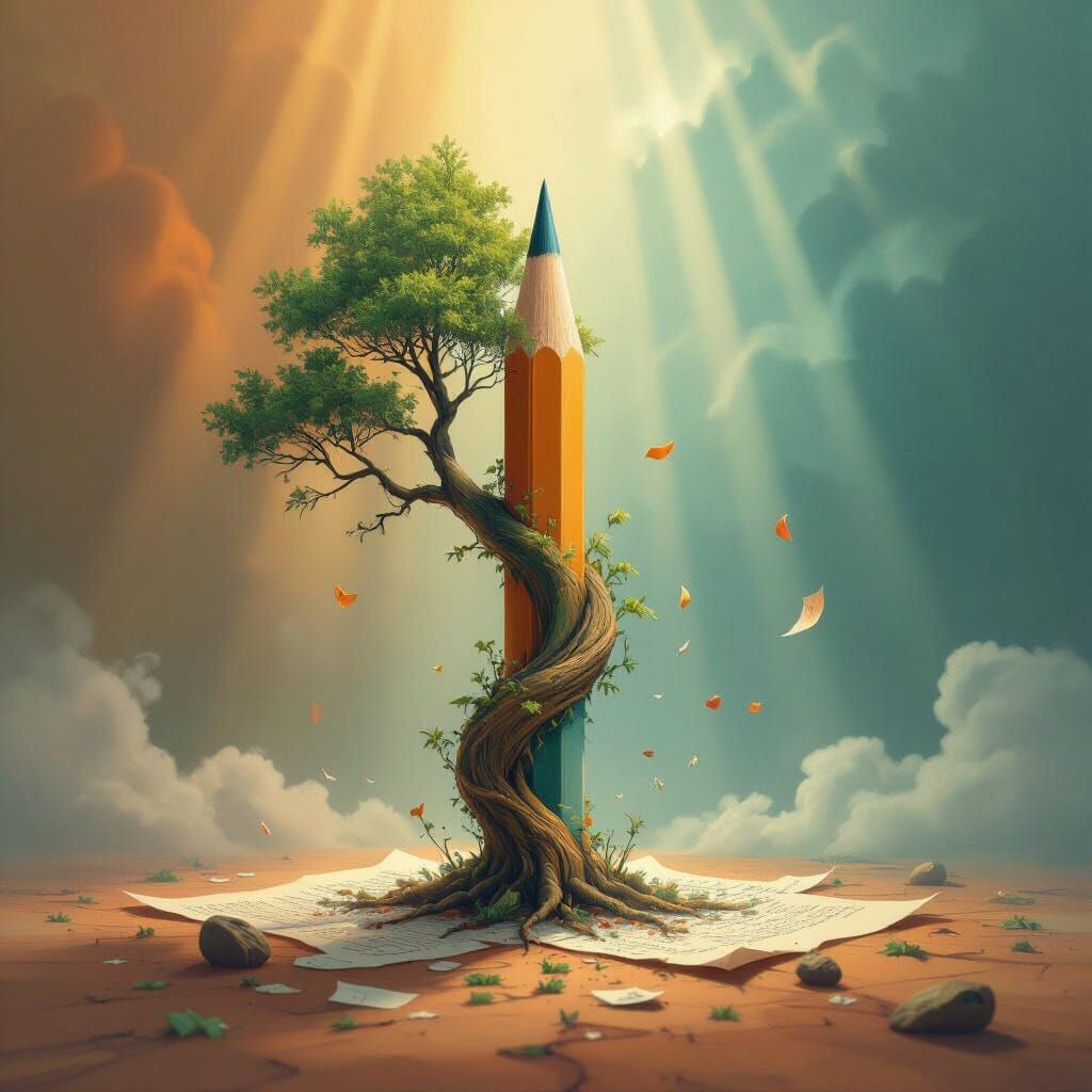 Tree to Pencil to Paper: A Fantastical Creation