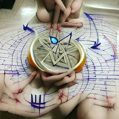 Detailed Alchemical Transmutation Circle Illustration