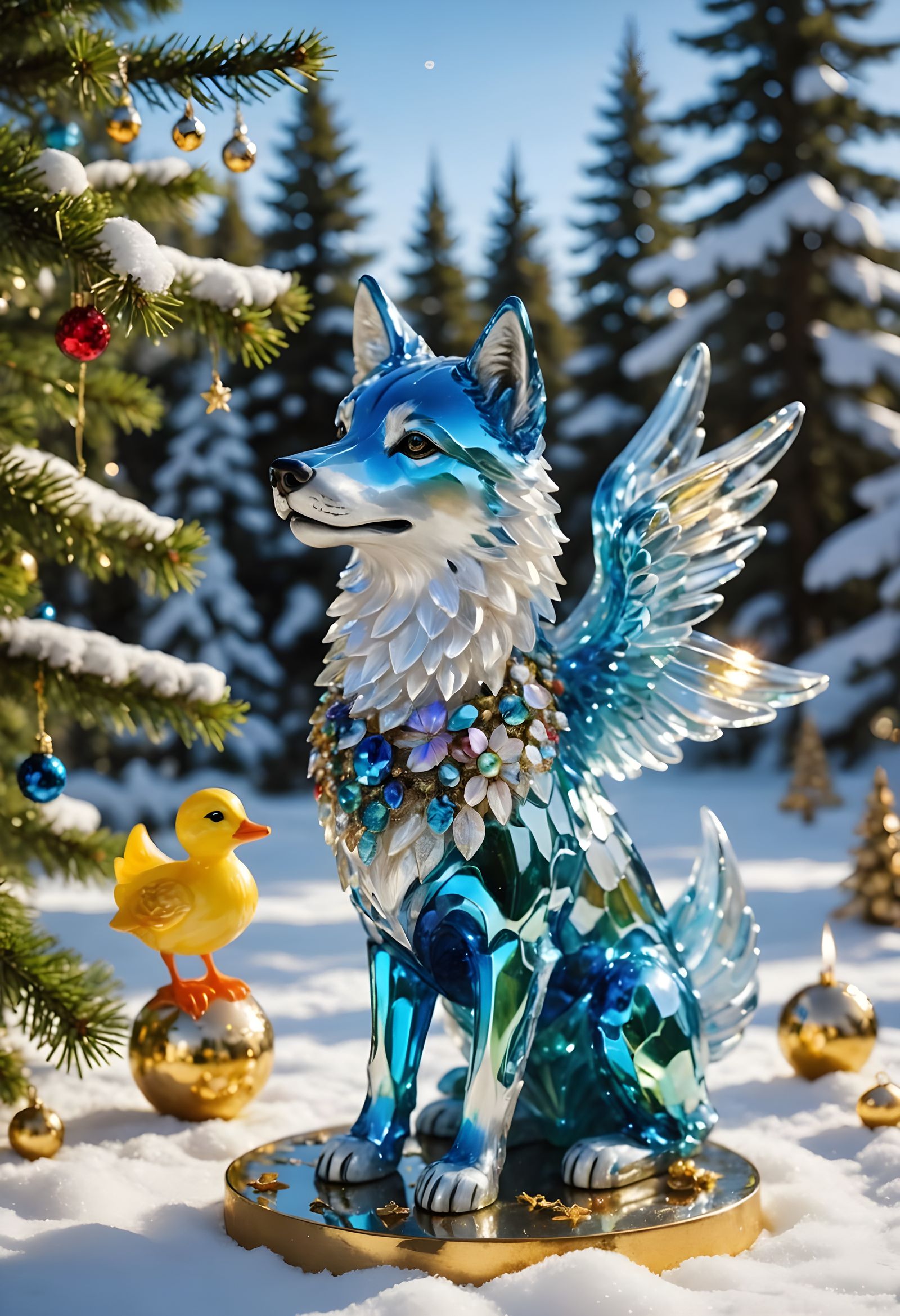 Christmas Wonderland in Vibrant Glass