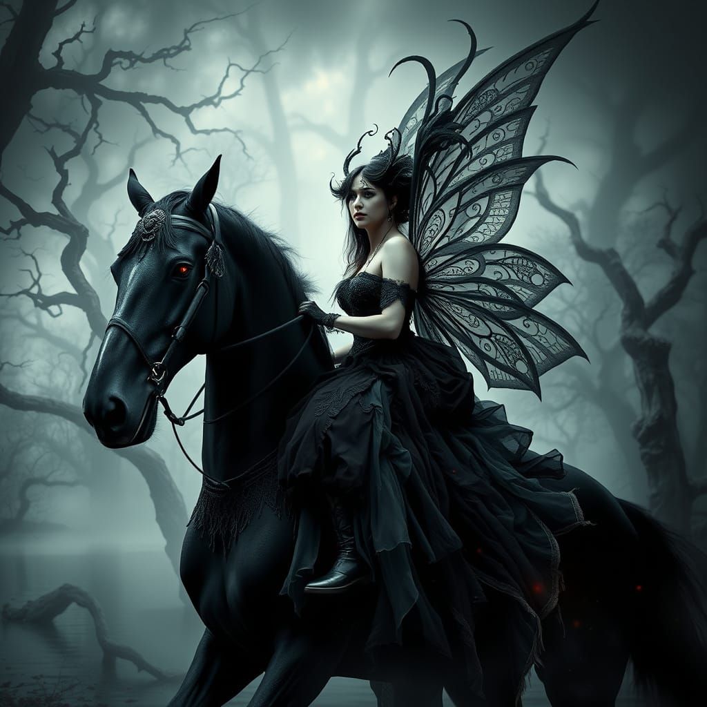 Gothic Fairy Rides Dark Horse
