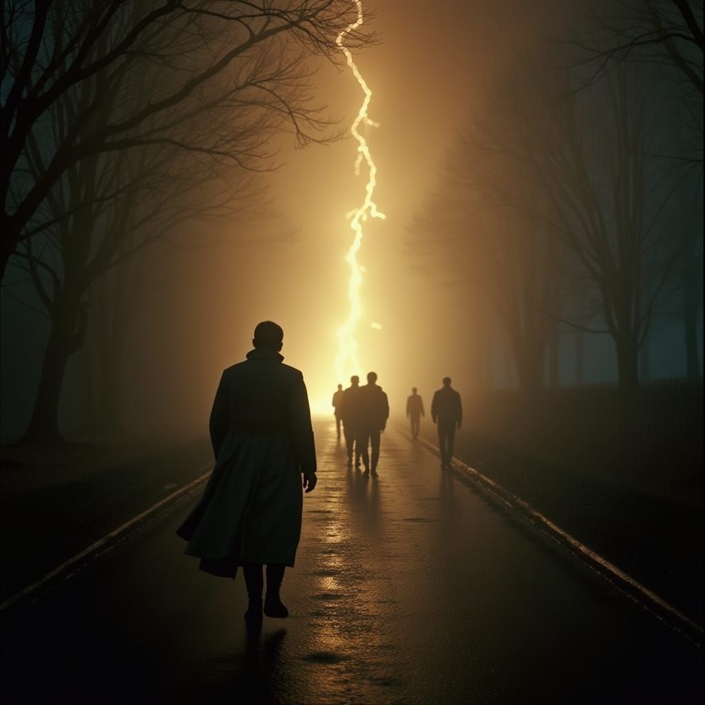 Epic Cinematic Masterpiece in Warm, Grainy 35mm Film