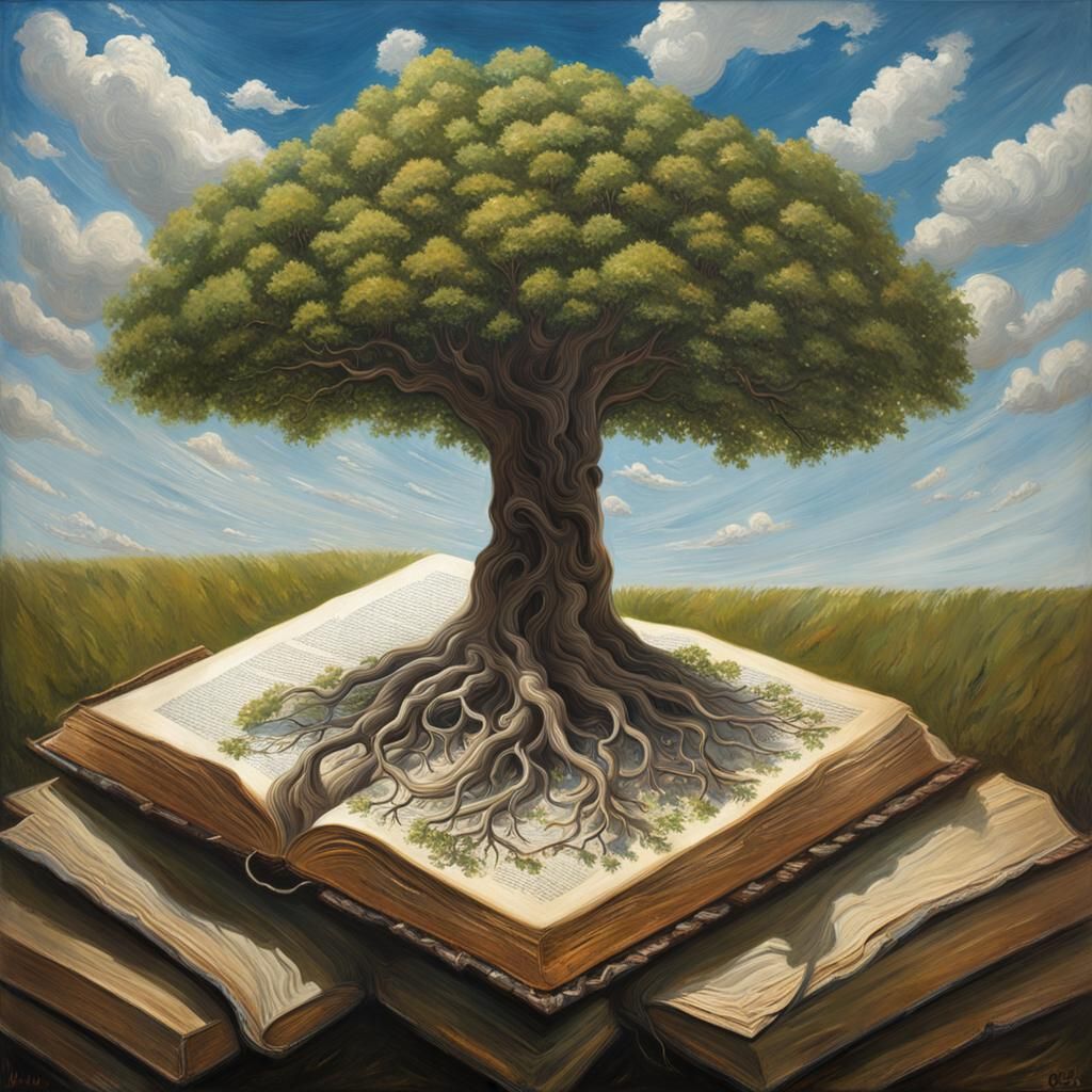 Tree of Knowledge: A Surreal Realism Scene