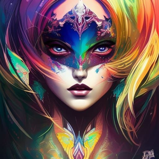 Elven Princess Portrait in Dark Fantasy Style