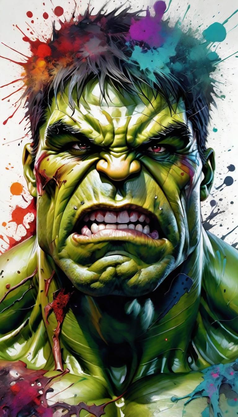 Hulk Gamma Desert Close-Up in Vibrant Colors