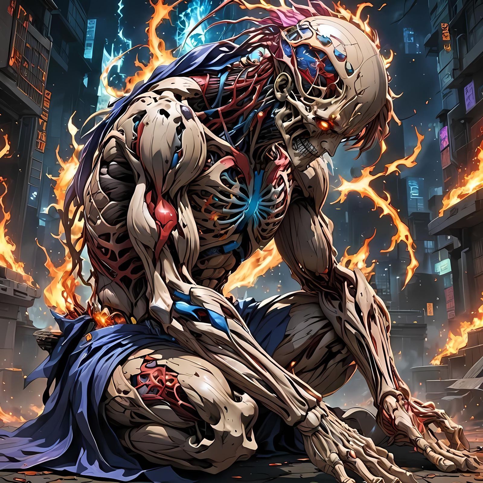 Tormented Anime Hero Battles Psychic Forces