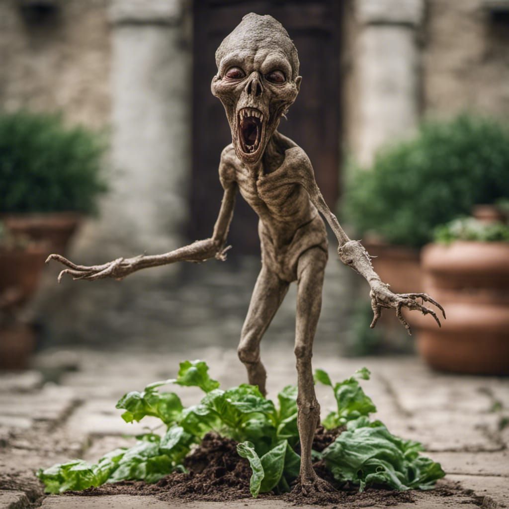 Screaming Mandragora Root Pulled from Ground