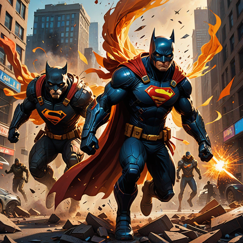 Superpowered Beasts Unleash Epic City Battle in Vibrant Digi...