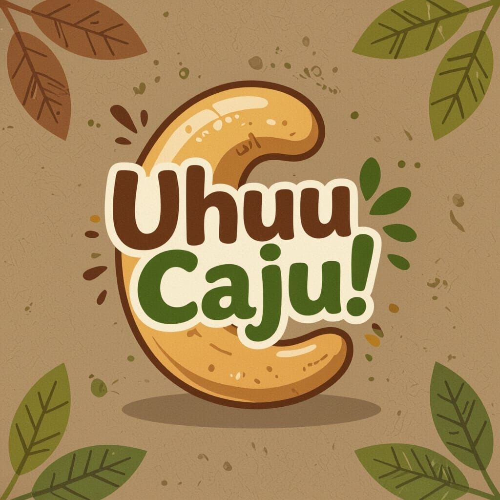 Uhuu Caju! Logo Design with Vibrant Earthy Tones