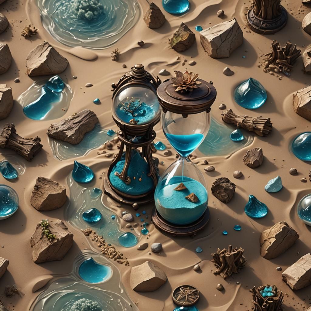 Hourglass of Nature: Fantasy Concept Art