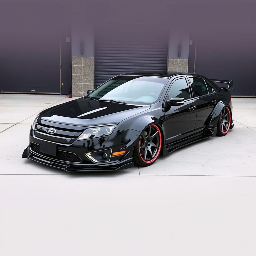 Robust and Aggressive Ford Fusion V6 2010 with Japanese Tuni...