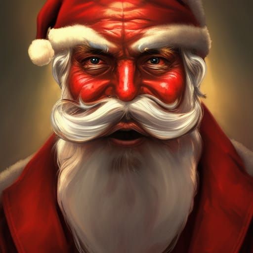 Eldritch Horror Santa Claus Portrait