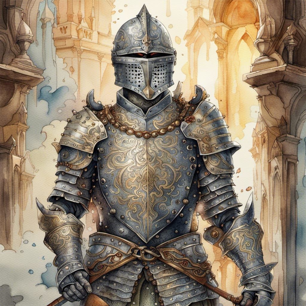 Intricately Detailed Knight in Epic Armor