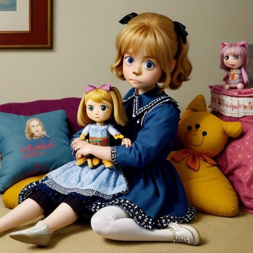 Young Girl with Her Doll