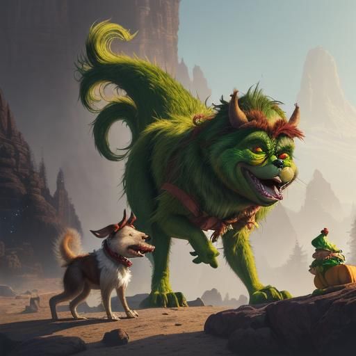The Grinch Steals Thanksgiving: Detailed Matte Painting