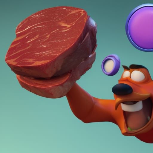 Meat Lazer: Pixar-Style 3D Digital Art