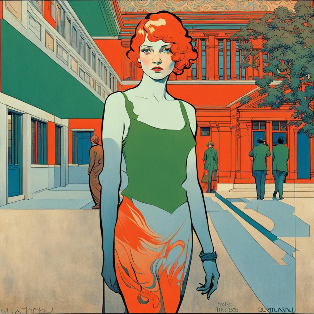 Girlfriend (Alphonse Mucha)