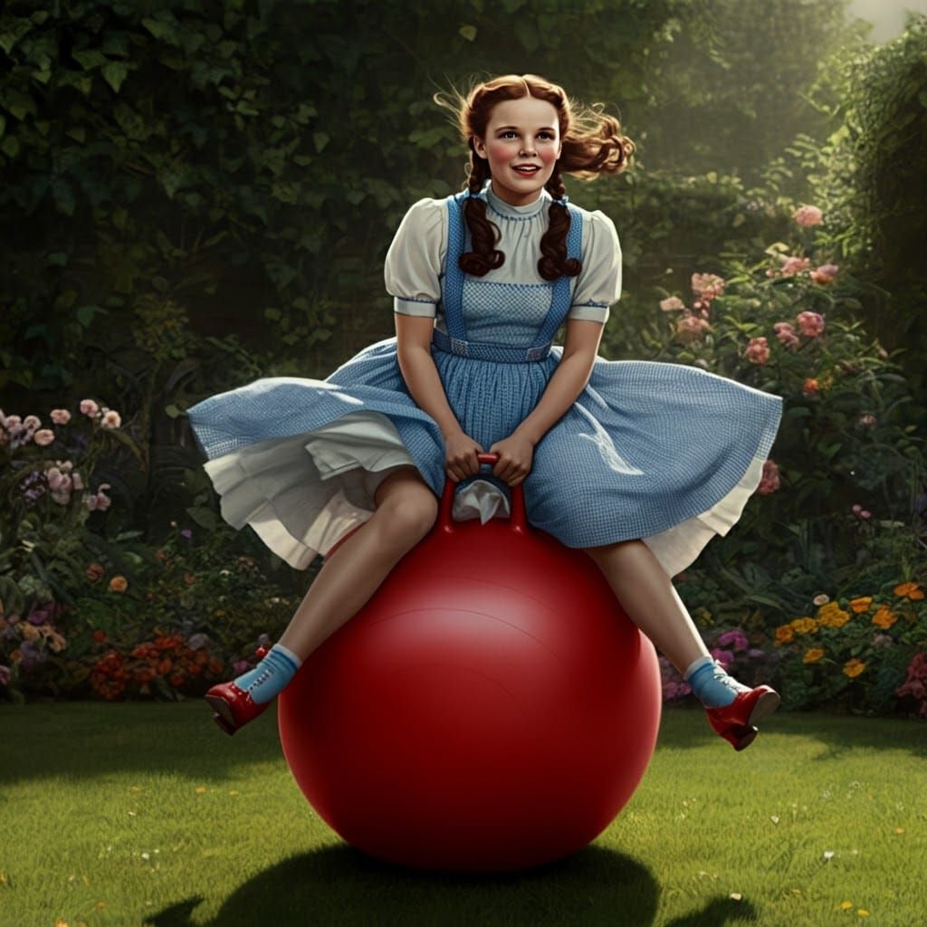 Dorothy Gale on Hippity Hop Ball in Hyperrealism