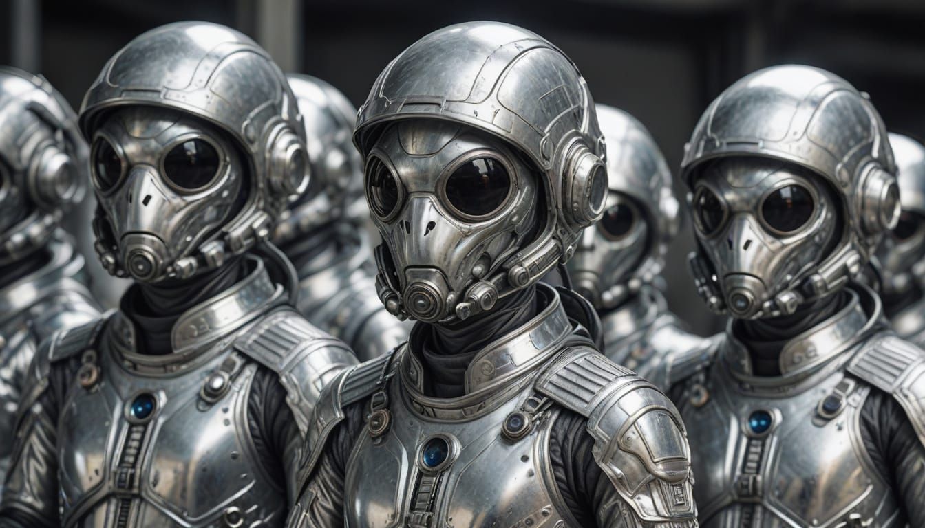 Silver aliens