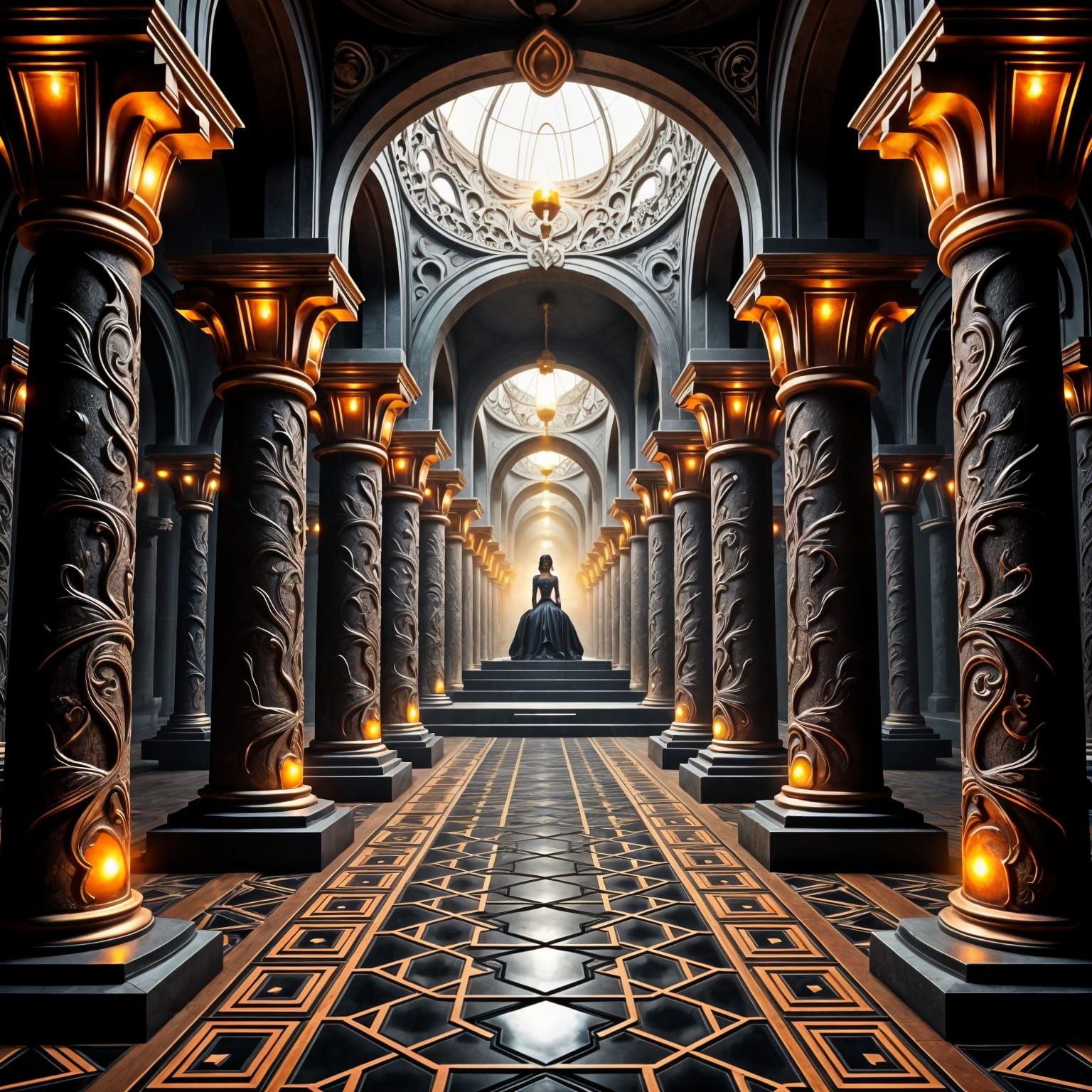 Dark Princess on Her Throne