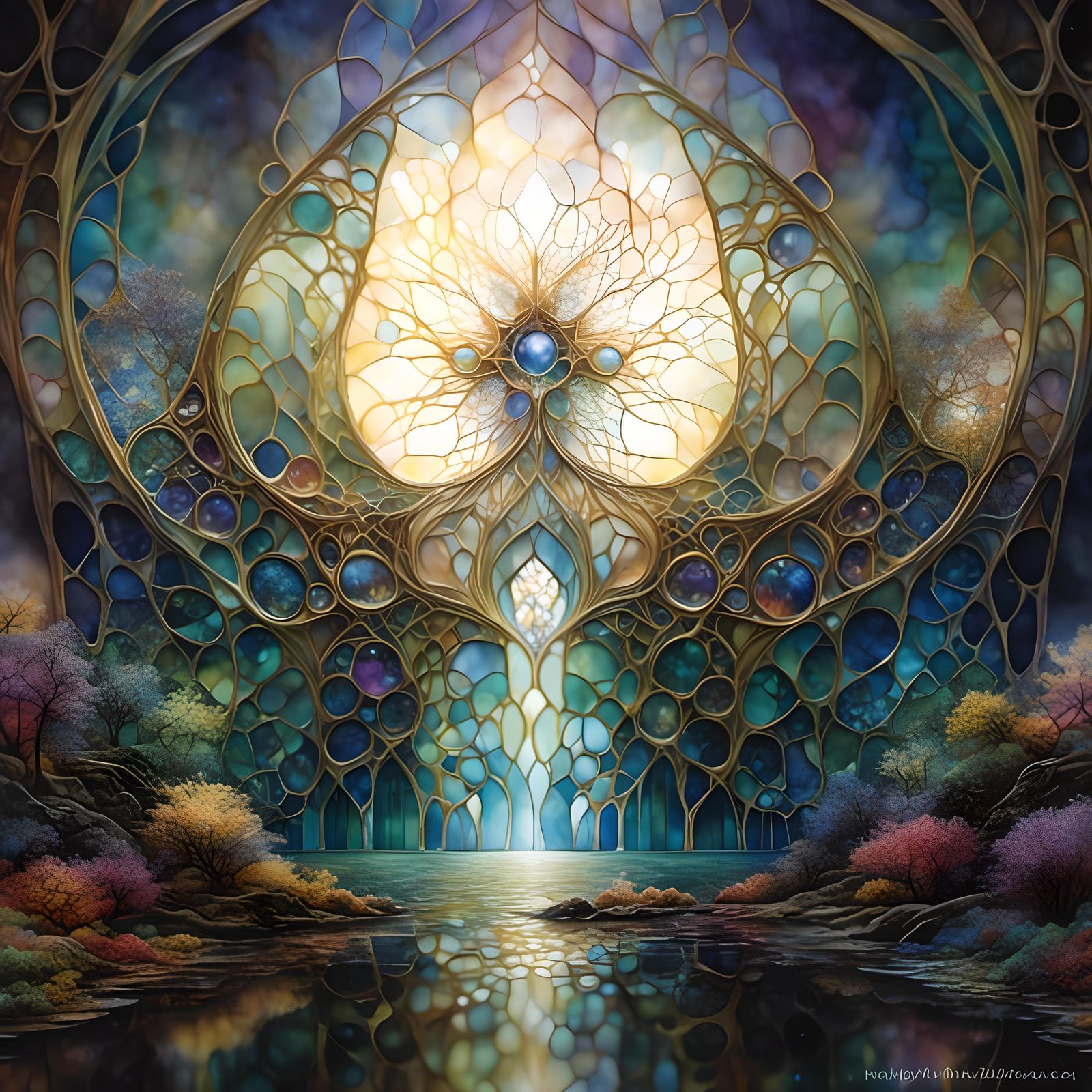 Interdimensional Portal to Light: Hyperrealistic Detailed Im...