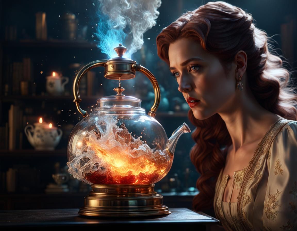 Exploding Kettle Shards and Ghostly Apparition