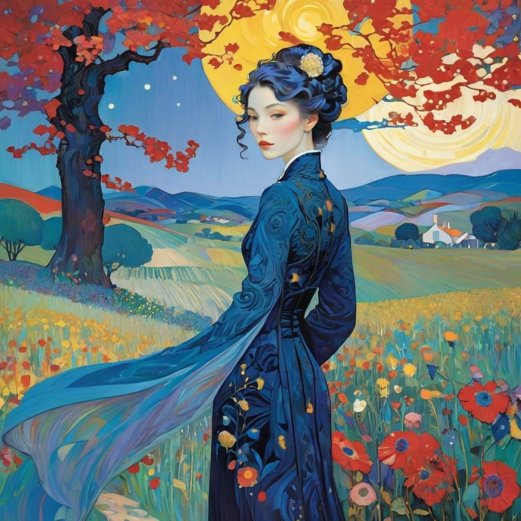 Surreal Fantasy Art in Illustrative Style