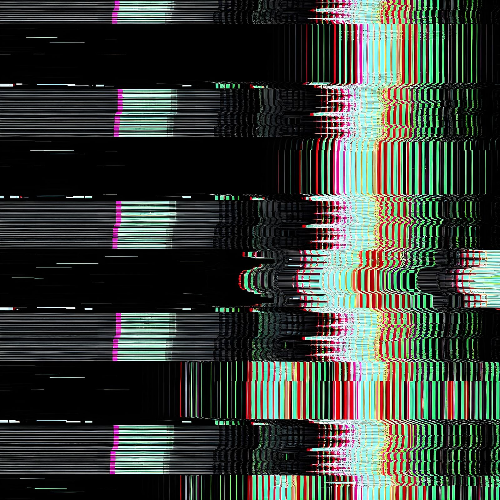 Surreal Disintegration: Minimalist Visual Interference in Gl...