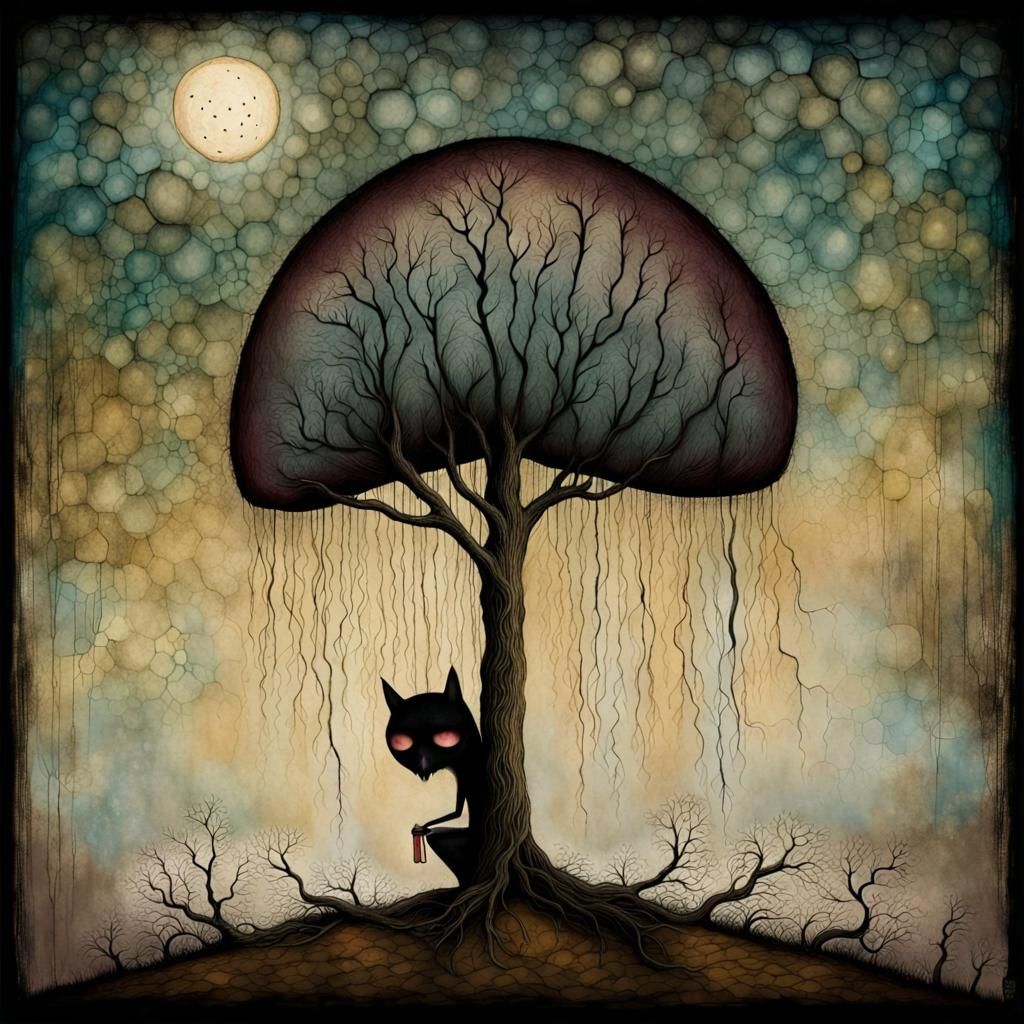 Surreal Landscape Evokes Despair and Sorrow