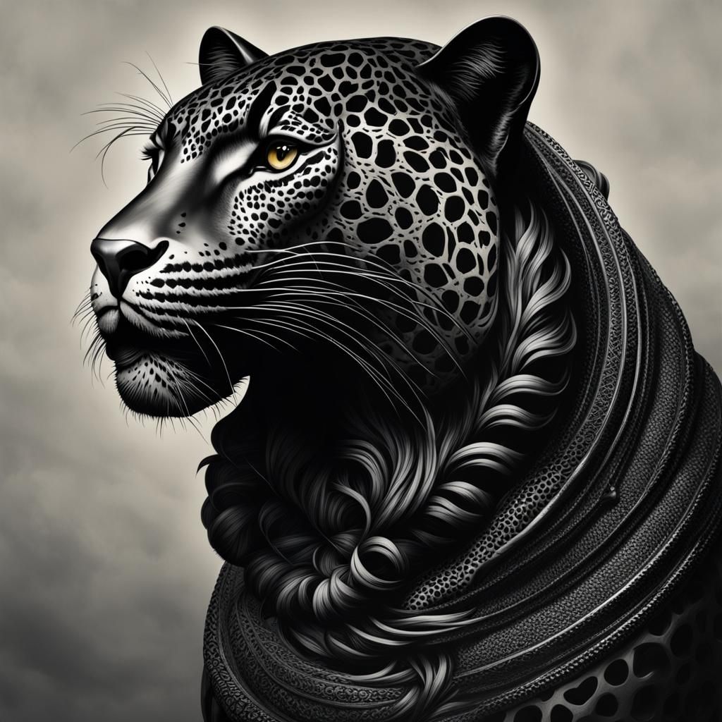 Majestic Jovian Jaguars in Celestial Mystery