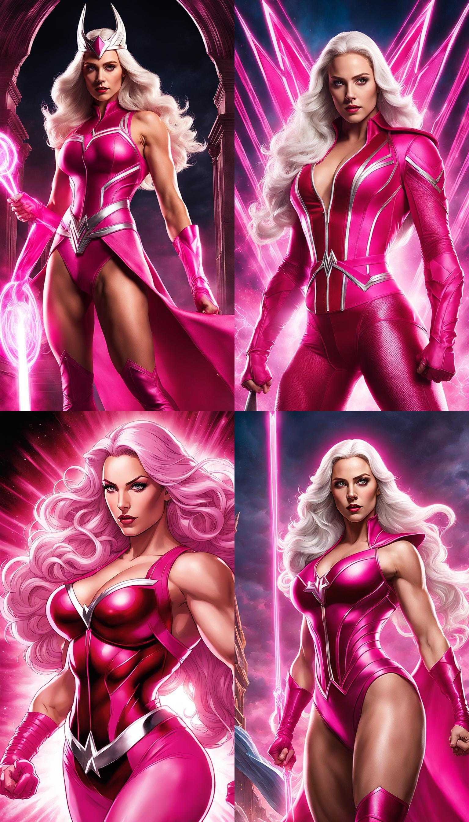 Muscular Scarlet Witch as Greek Mythology Heroine