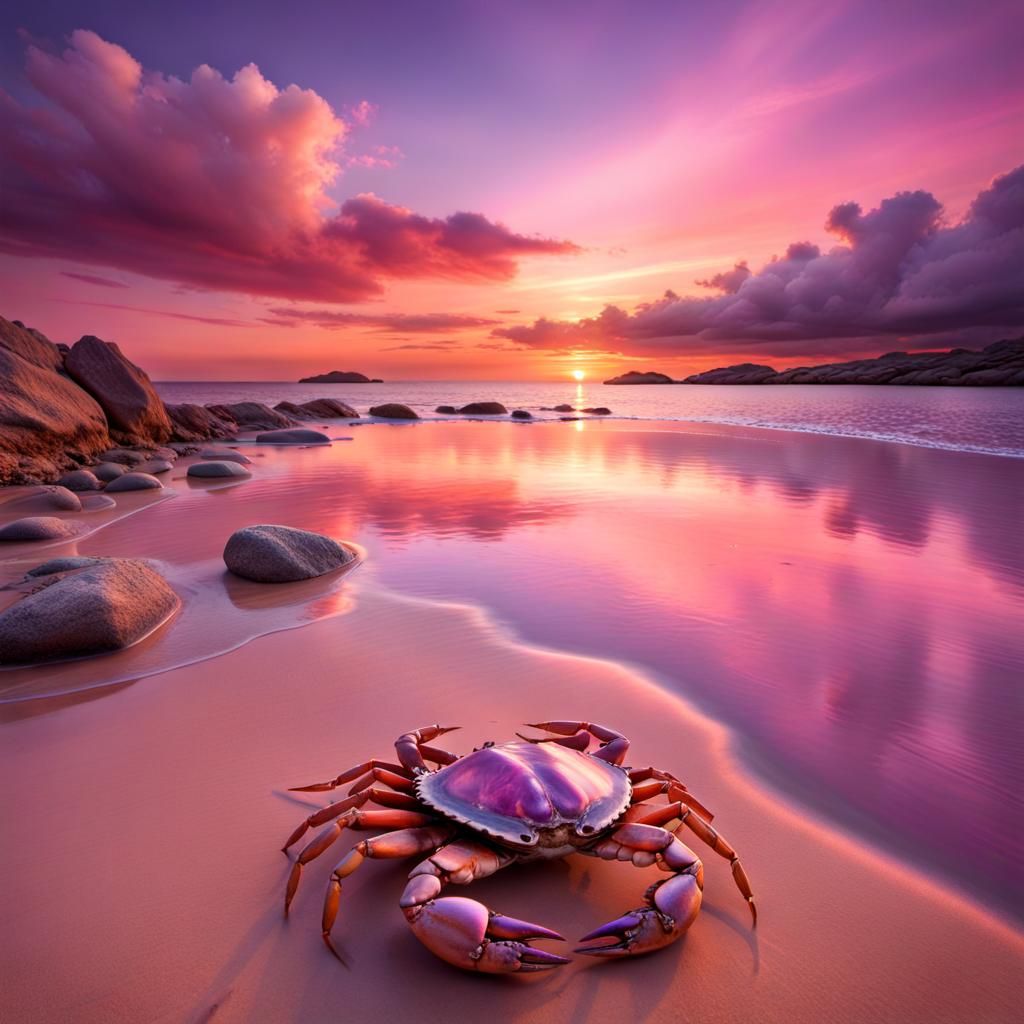 Brilliant Sunset Over Calm Sea