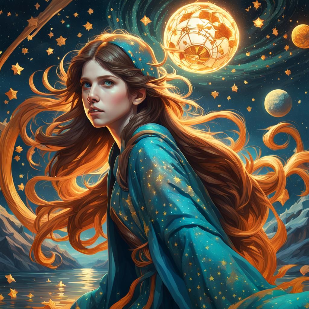 Anna Kendrick in Starry Night Concept Art