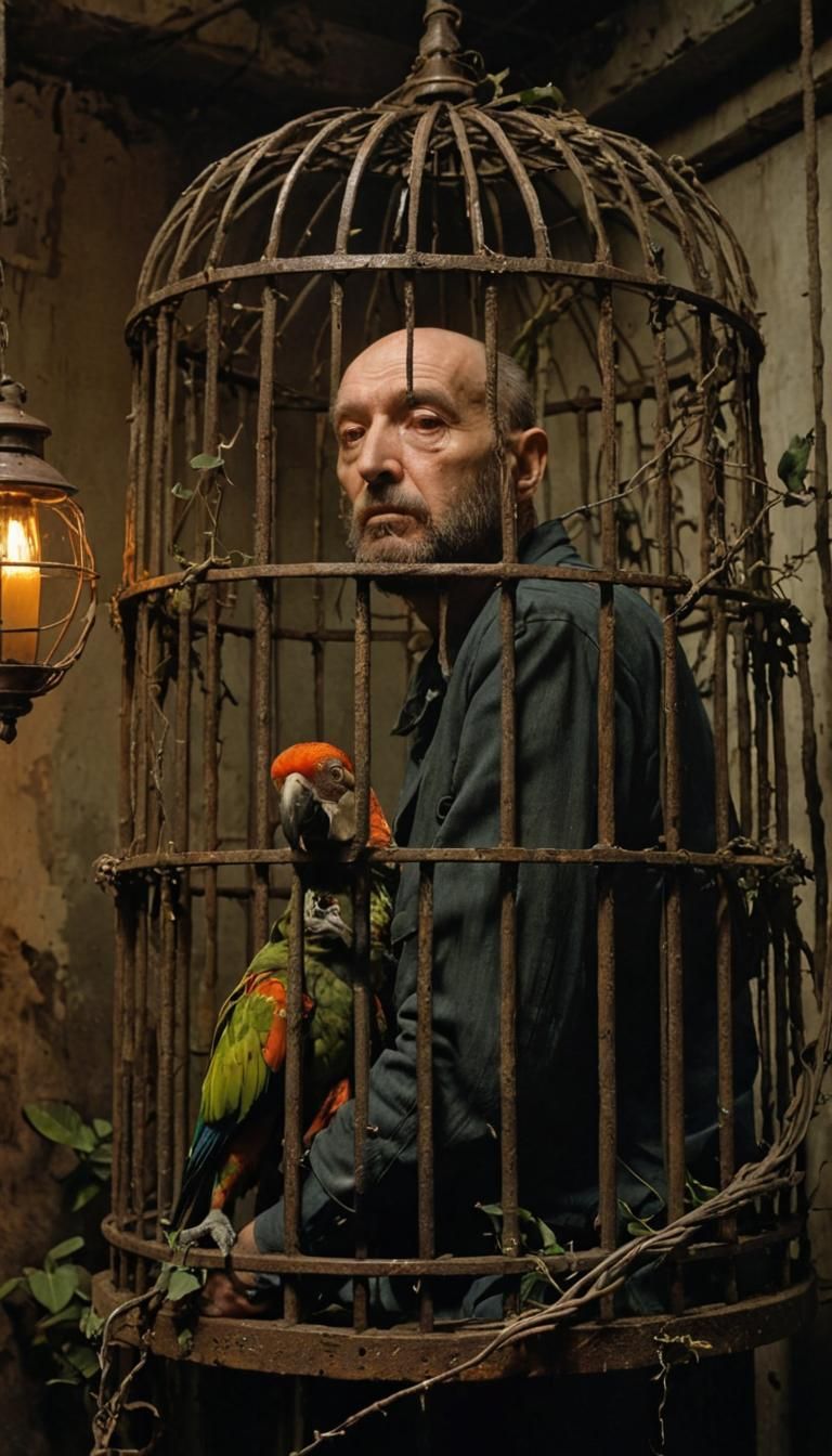 Birdman of Alcatraz in Surreal Biomechanical Prison